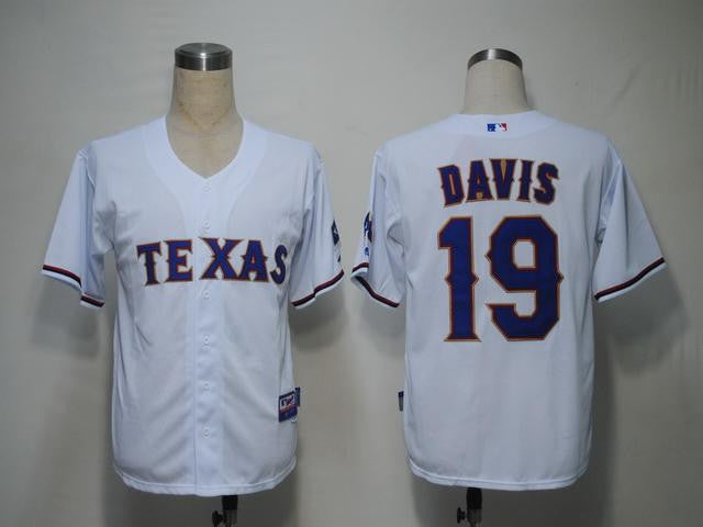 Davis Texas Rangers white jersey