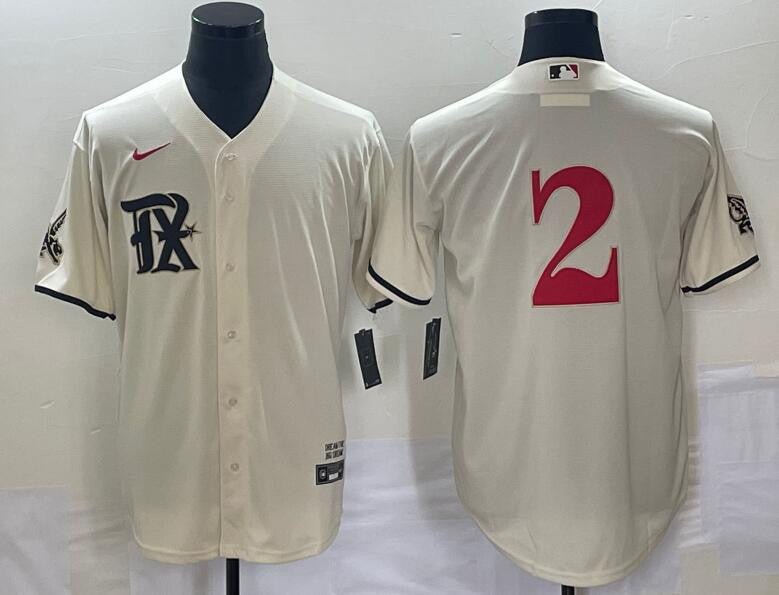 Marcus Semien Texas Rangers cream City Connect jersey