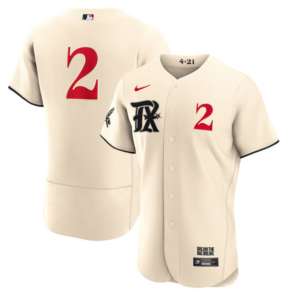 Marcus Semien Texas Rangers cream City Connect jersey