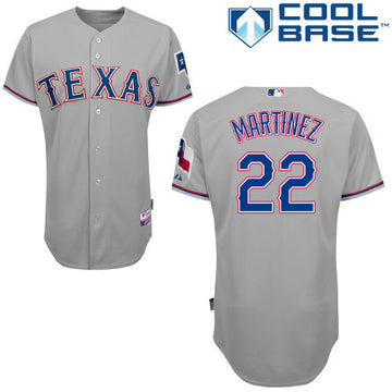 Martinez Texas Rangers grey jersey