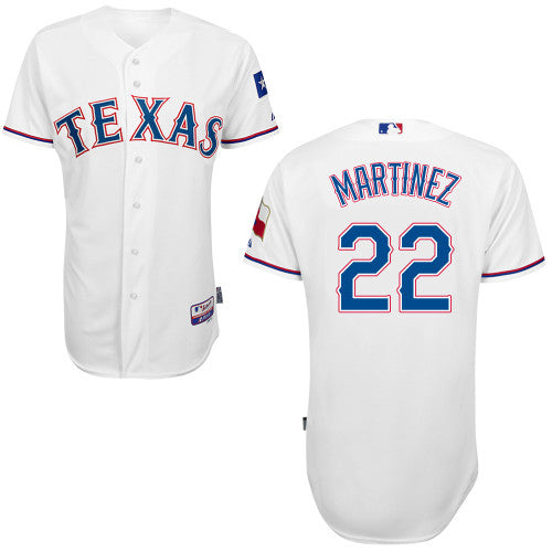Martinez Texas Rangers white jersey