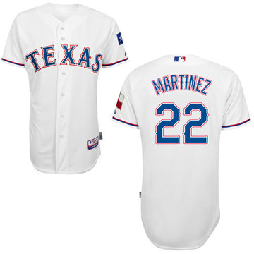 Martinez Texas Rangers white jersey
