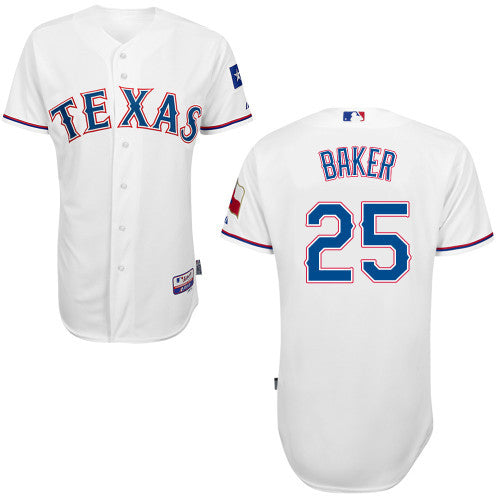 Baker Texas Rangers white jersey