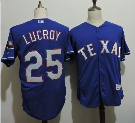 Jonathan Lucroy Texas Rangers blue jersey