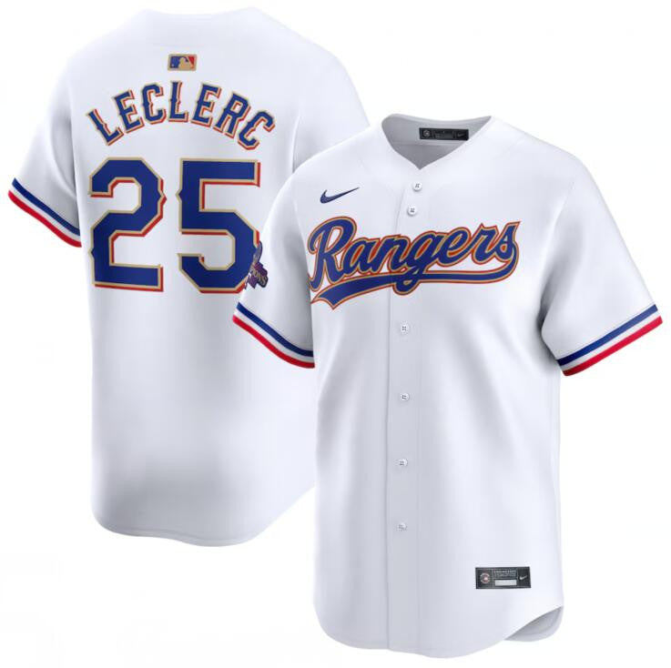 Jose Leclerc Texas Rangers white jersey