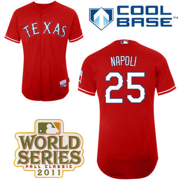 Mike Napoli Texas Rangers red jersey