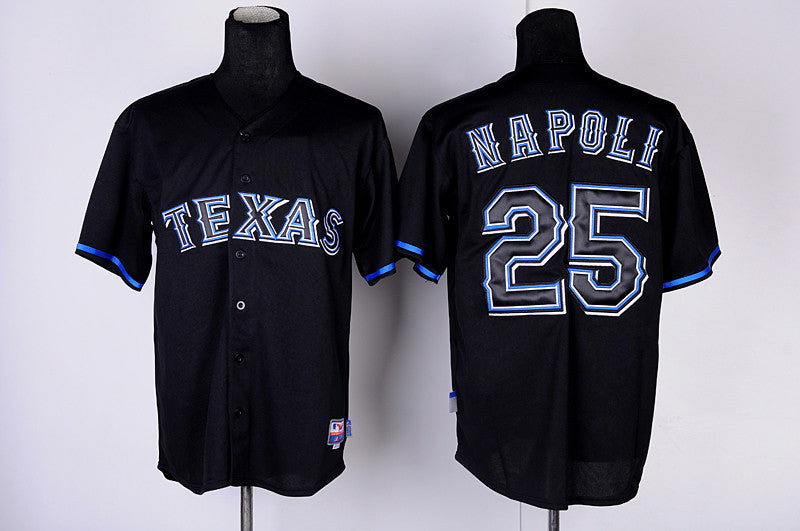 Napoli Texas Rangers black Fashion jersey