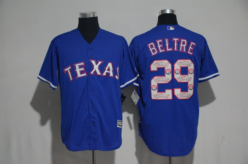 Adrian Beltre Texas Rangers blue jersey
