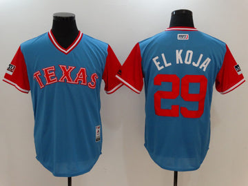 Adrian Beltre El Koja Texas Rangers blue Authentic jersey