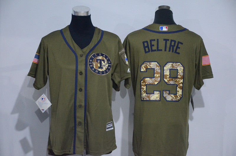 Adrian Beltre Texas Rangers olive jersey