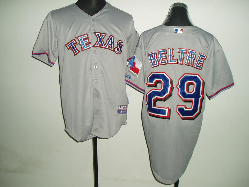 Reltre Texas Rangers grey jersey