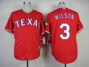 Wilson Texas Rangers red jersey