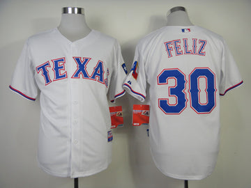Feliz Texas Rangers white jersey