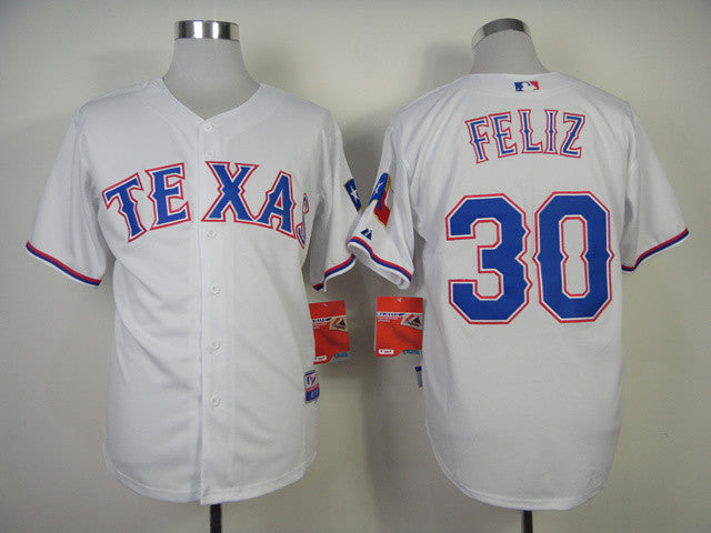 Feliz Texas Rangers white jersey
