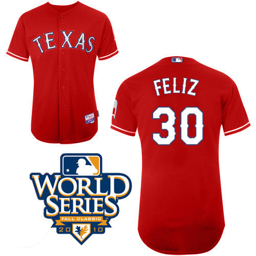 Naftali Feliz Texas Rangers red jersey