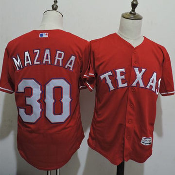 Nomar Mazara Texas Rangers red Authentic jersey