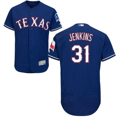 Eric Jenkins Texas Rangers blue jersey