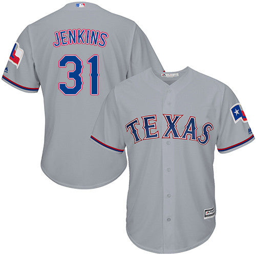 Eric Jenkins Texas Rangers gray jersey