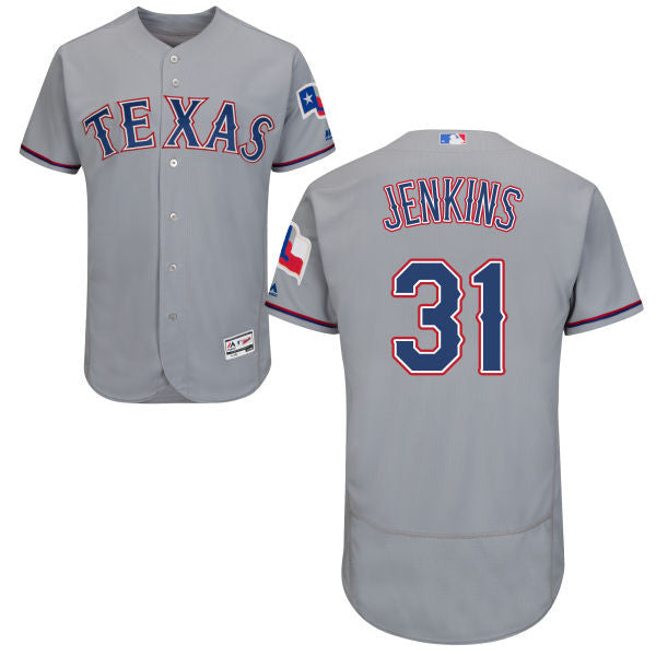 Eric Jenkins Texas Rangers gray jersey