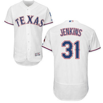 Eric Jenkins Texas Rangers white jersey