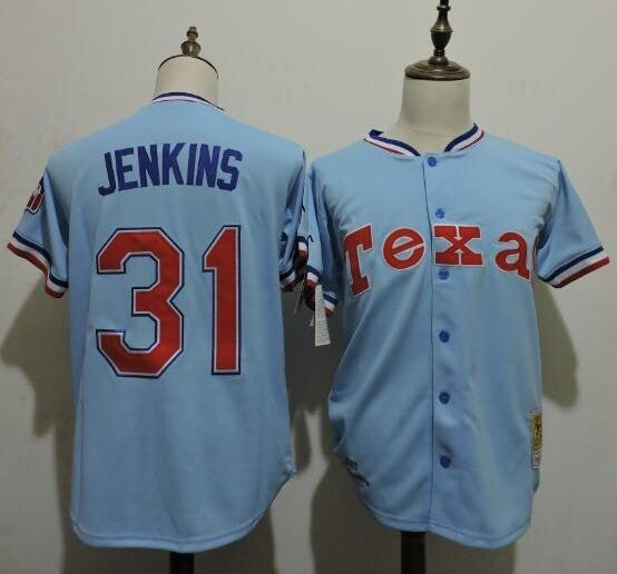 Ferguson Jenkins Texas Rangers blue Throwback jersey