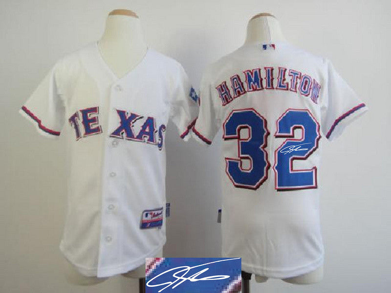 Hamilton Texas Rangers white jersey