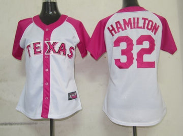 Hamilton Women Texas Rangers pink Fashion jersey