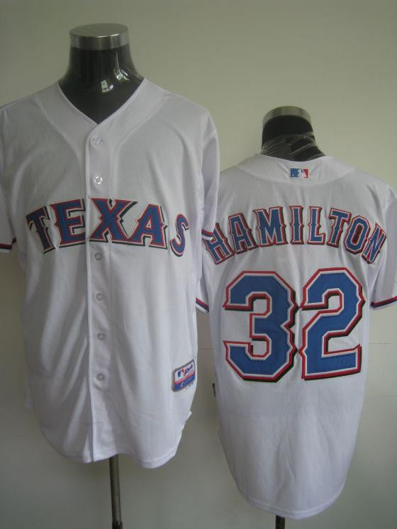 Josh Hamilton Texas Rangers white jersey