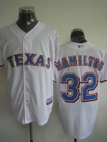 Josh Hamilton Texas Rangers white jersey