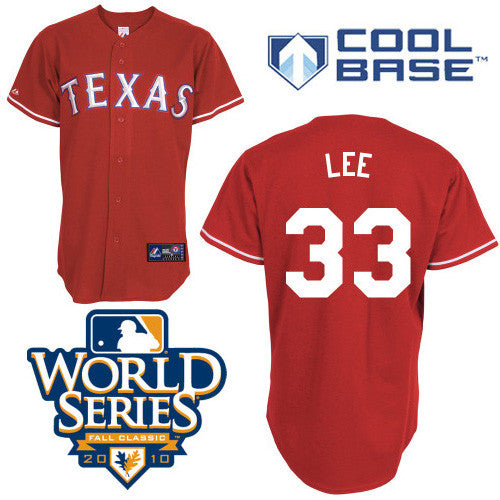 Cliff Lee Texas Rangers red jersey