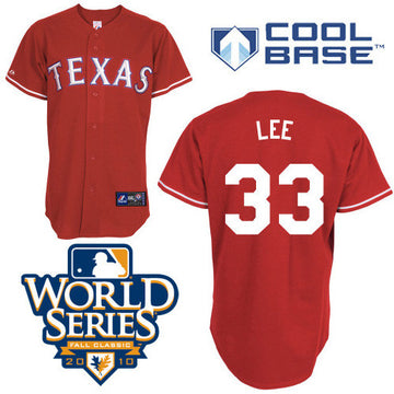 Cliff Lee Texas Rangers red jersey