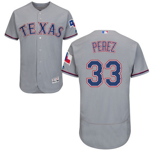 Martin Perez Texas Rangers gray jersey