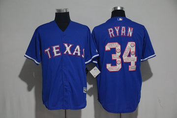 Nolan Ryan Texas Rangers blue jersey