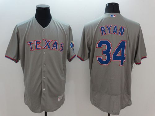 Nolan Ryan Texas Rangers grey Authentic jersey