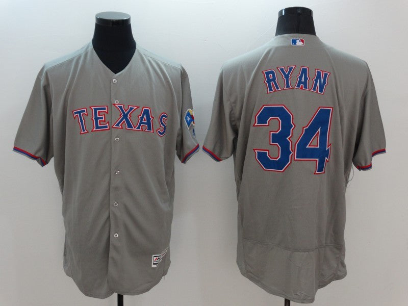 Nolan Ryan Texas Rangers grey jersey
