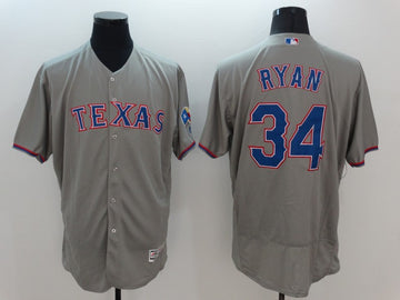 Nolan Ryan Texas Rangers grey jersey