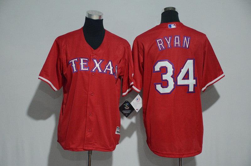 Nolan Ryan Texas Rangers red jersey
