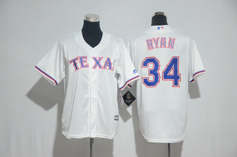 Nolan Ryan Texas Rangers white jersey