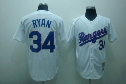 Ryan Texas Rangers white jersey