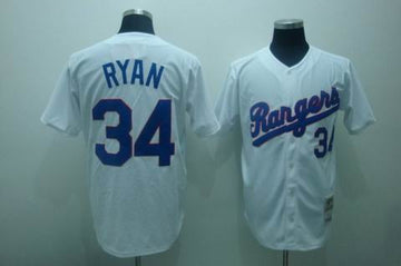 Ryan Texas Rangers white jersey
