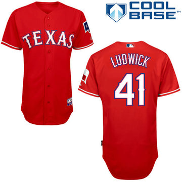 Ludwick Texas Rangers red jersey