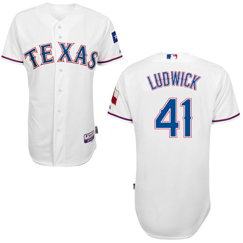 Ludwick Texas Rangers white jersey