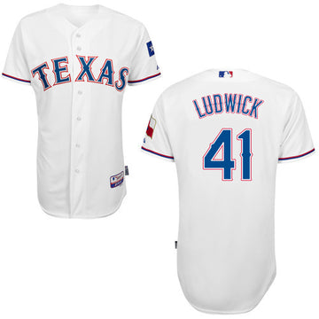 Ludwick Texas Rangers white jersey