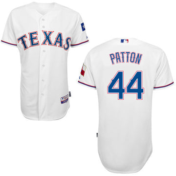 Patton Texas Rangers white jersey