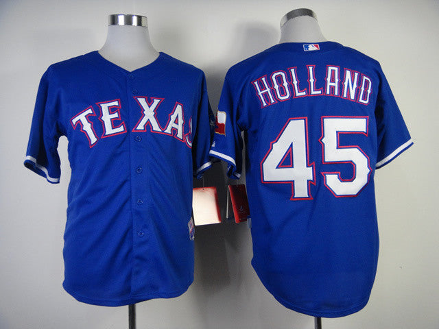 Holland Texas Rangers blue jersey