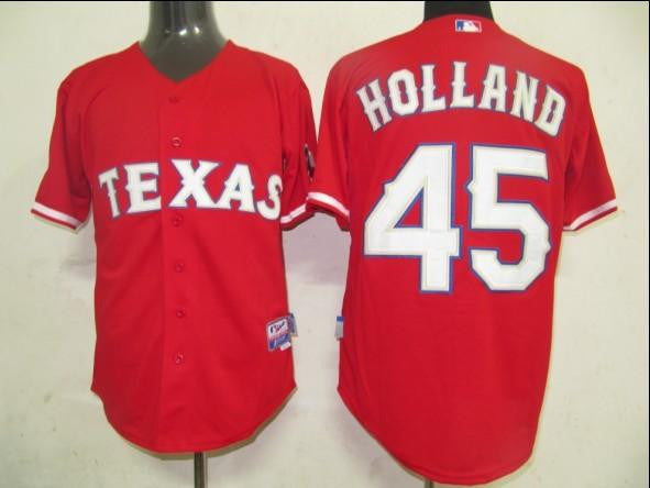 Holland Texas Rangers red jersey