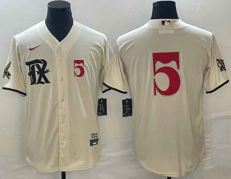 Corey Seager Texas Rangers cream City Connect jersey