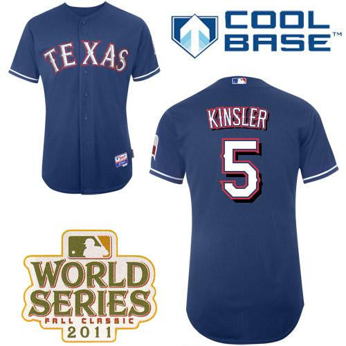 Ian Kinsler Texas Rangers blue jersey