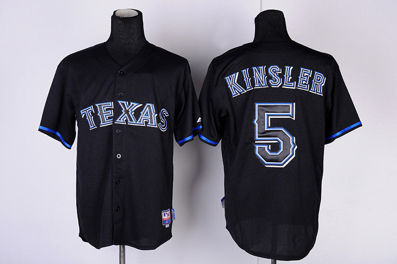 Kinsler Texas Rangers black Fashion jersey