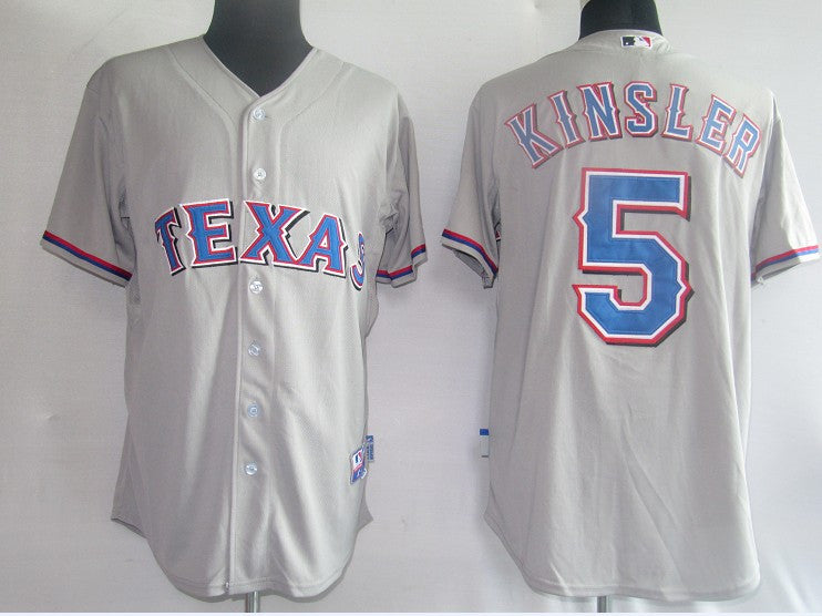 Kinsler Texas Rangers grey jersey